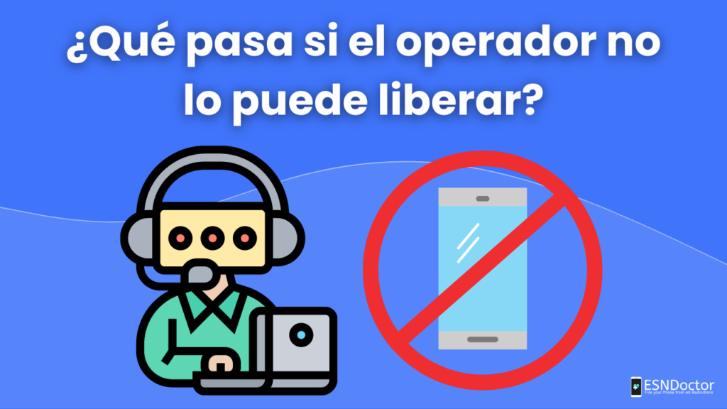 ¿Qué pasa si el operador no lo puede liberar?