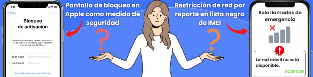 ¿Cuál es la diferencia entre el desbloqueo de iCloud y de IMEI?