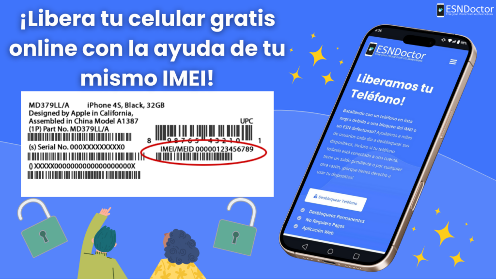 ¡Liberar gratis por IMEI celulares online es muy simple!