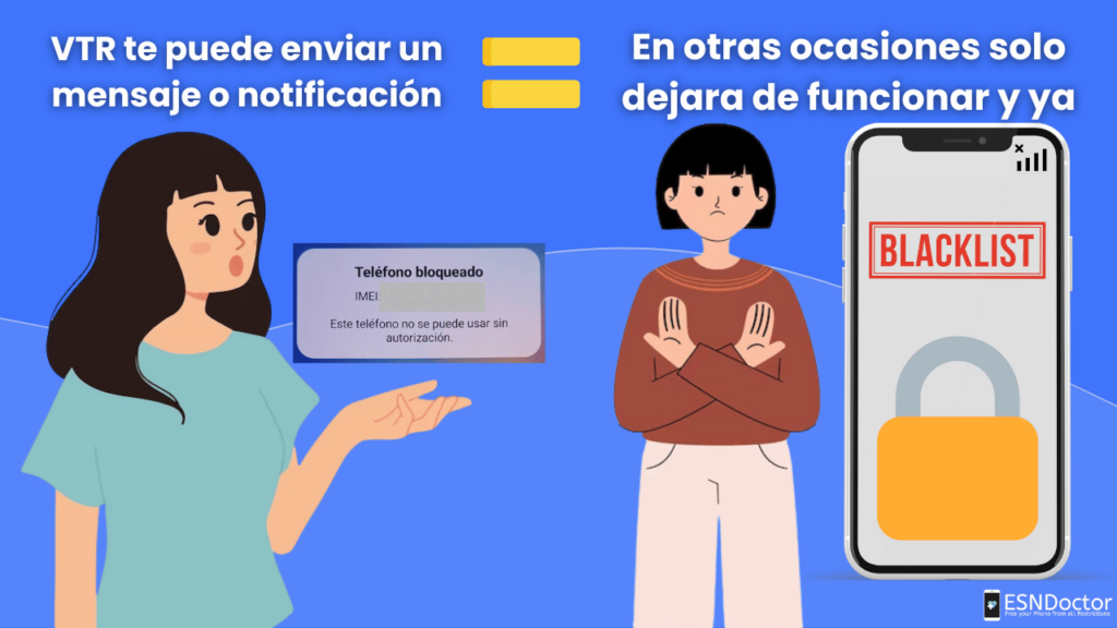 ¿Aparece algún mensaje cuando el celular está reportado?