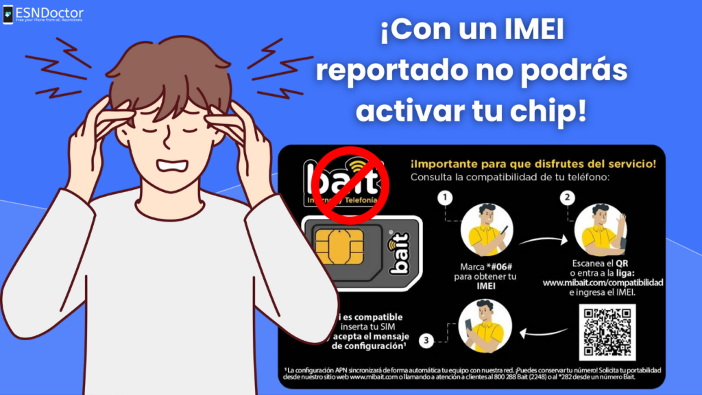 ¿Activar un chip Bait si el IMEI está reportado?