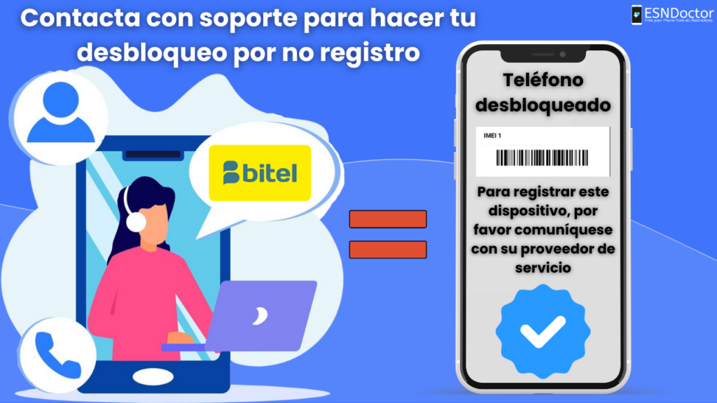 ¿Cómo desbloquear IMEI Bitel por no registro?