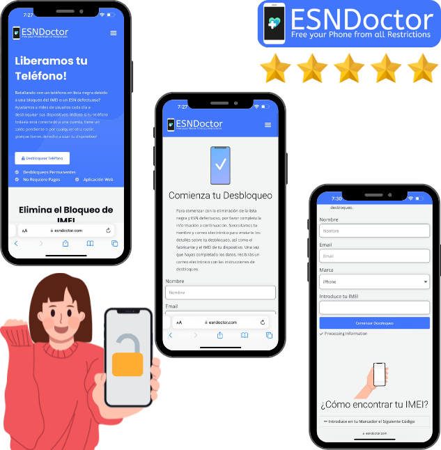 Desbloquear un teléfono es una tarea sencilla para nosotros