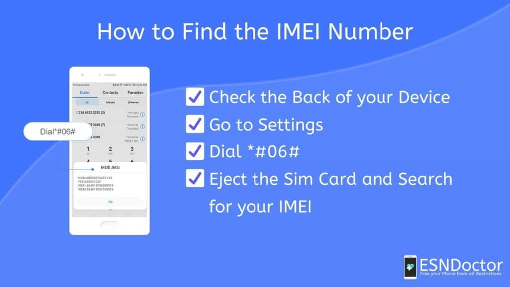 How to Find the IMEI Number