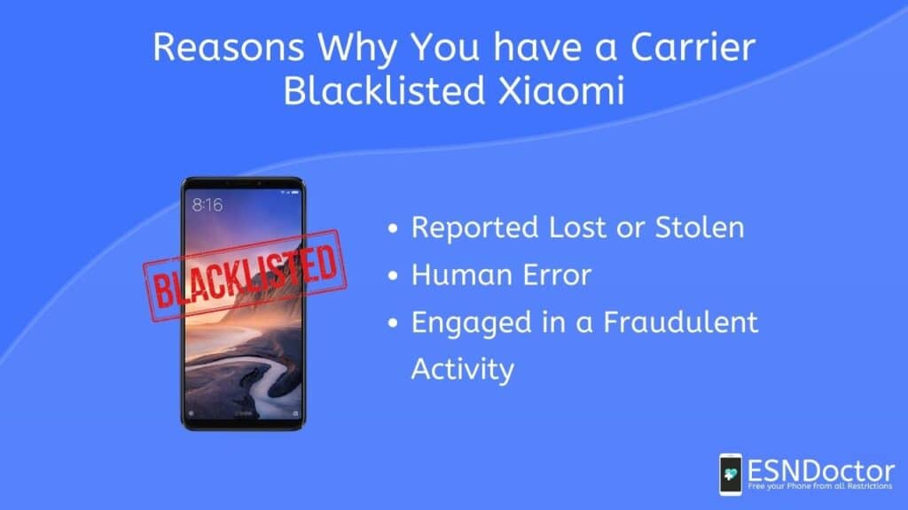 Reasons Why You have a Carrier Blacklisted Xiaomi