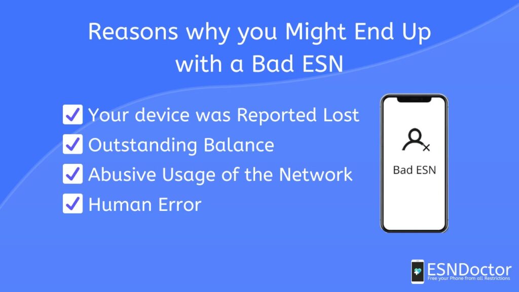 Reasons why you Might End Up with a Bad ESN