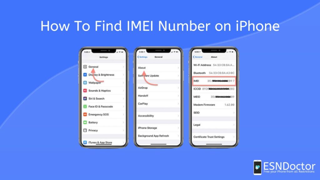 How To Find IMEI Number on iPhone