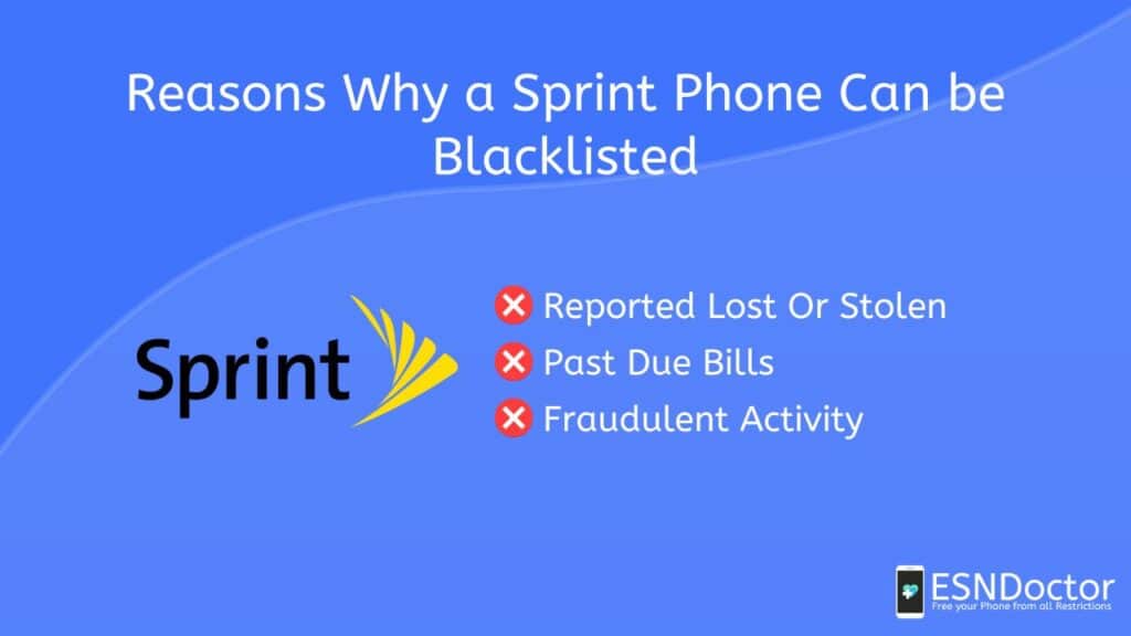 Reasons Why a Sprint Phone Can be Blacklisted