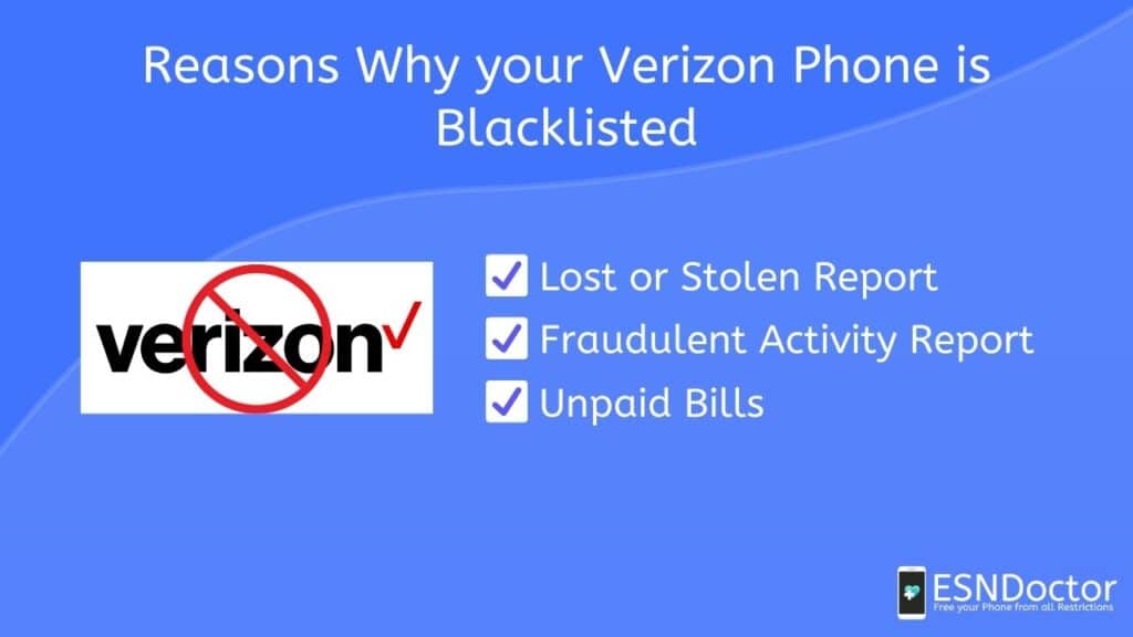 Reasons Why your Verizon Phone is Blacklisted