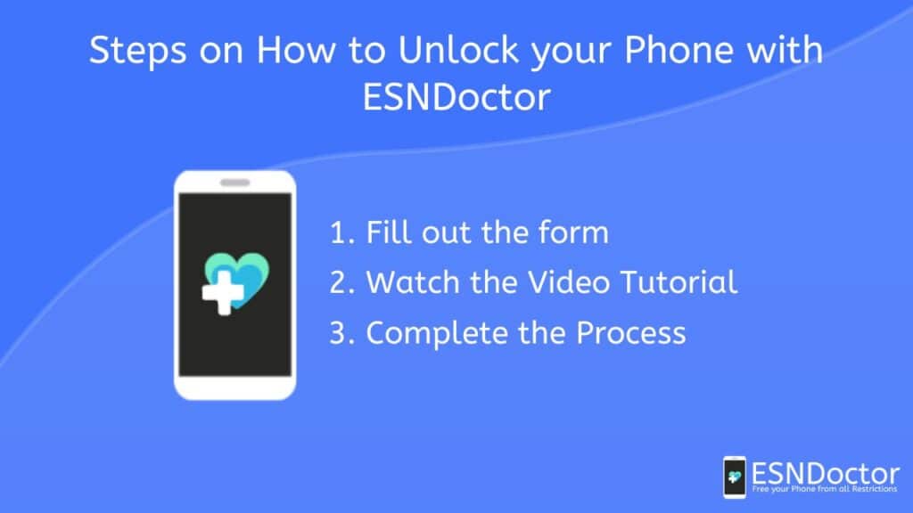 Steps on How to Unlock your Phone with ESNDoctor