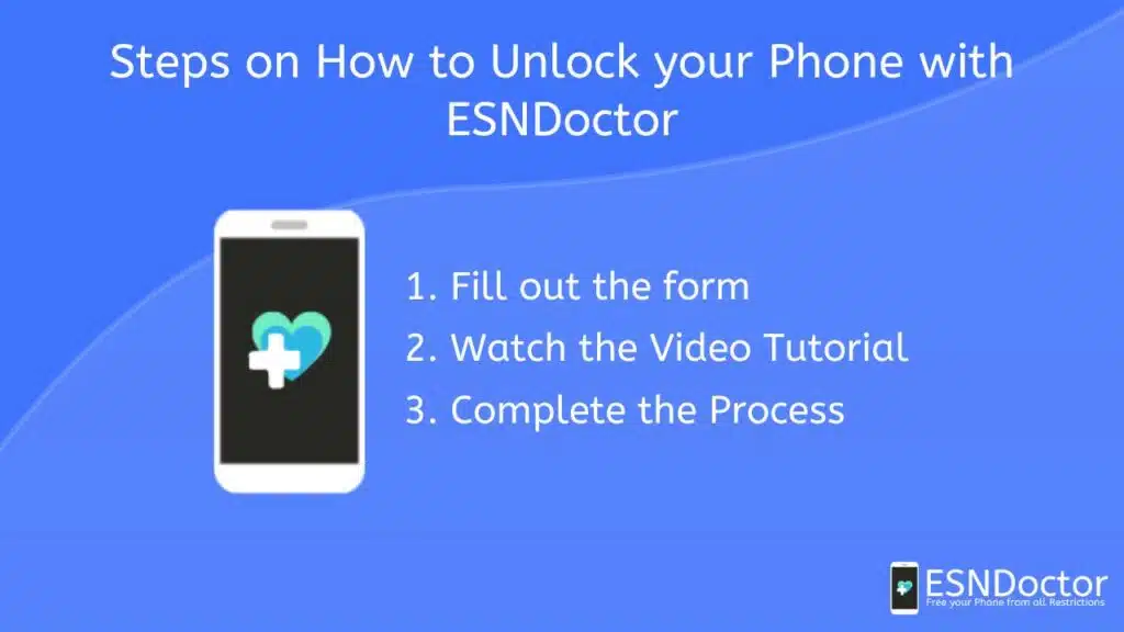 Steps on How to Unlock your Phone with ESNDoctor