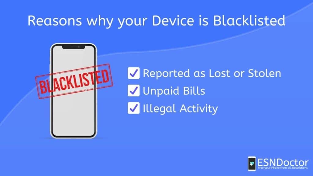 Reasons why your Device is Blacklisted