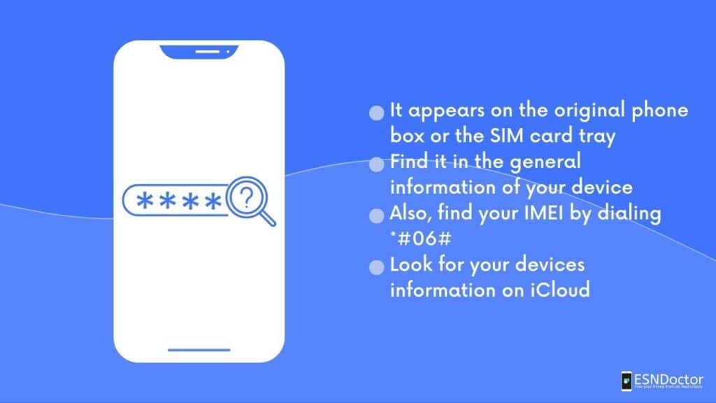 Ways to find the IMEI code