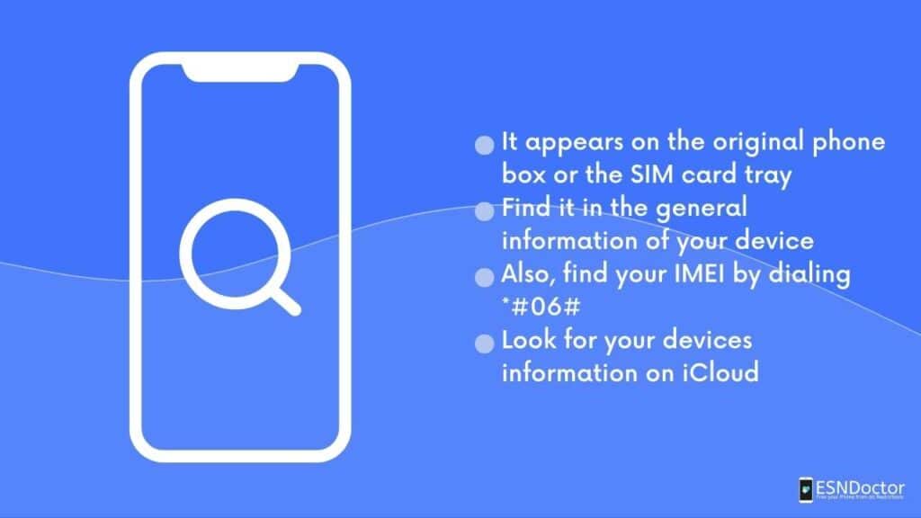Ways to find your IMEI