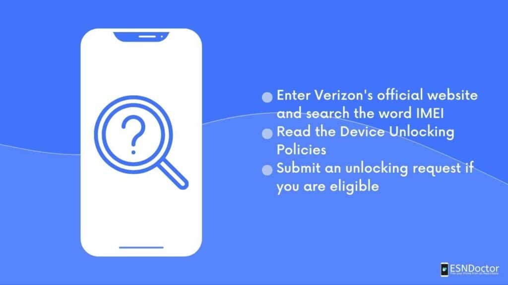 Verizon IMEI check unlock tool from your phone