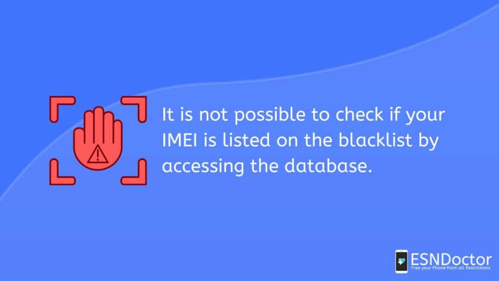 Checking IMEI Blacklist Database