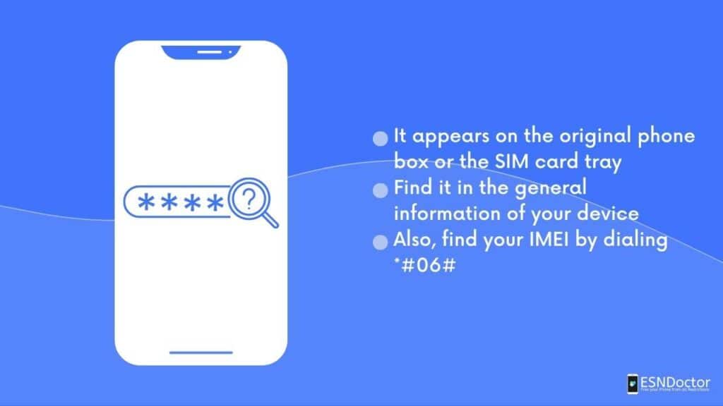 Find your IMEI and use our IMEI blacklist removal tool