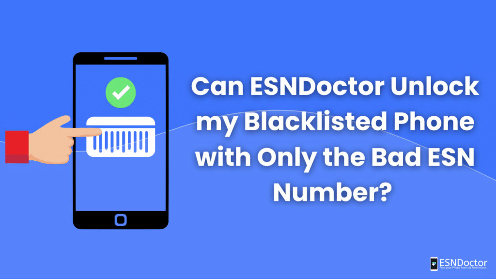 Check How to Clear a Bad ESN with ESNDoctor's Online Method