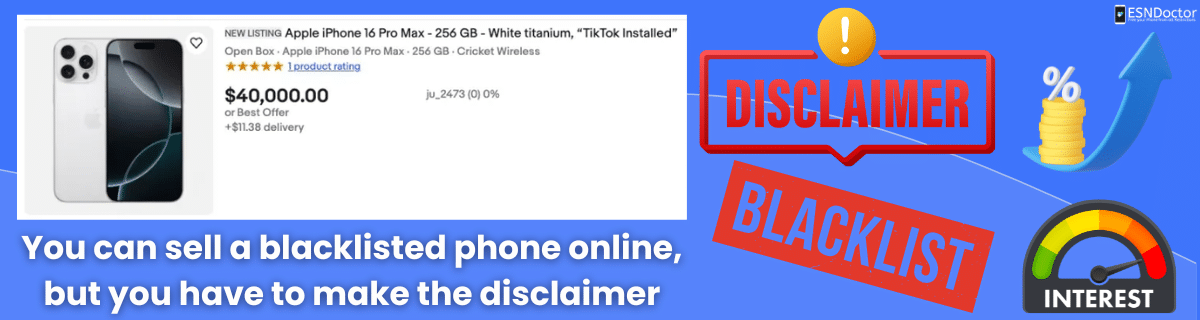 Can I Sell my iPhone 16 if it's Blacklisted?