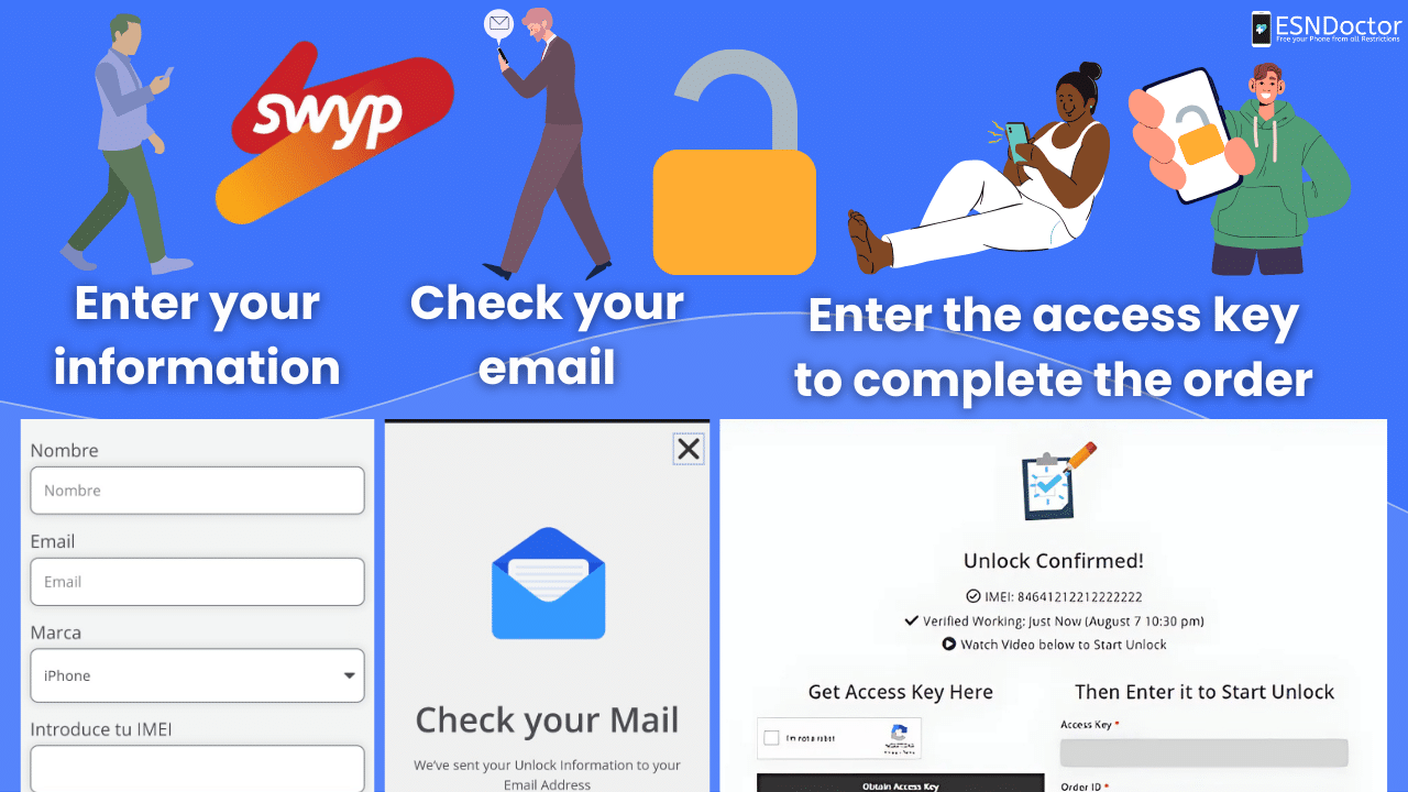 Clean your Device with our Swyp IMEI Unlock Service Now!