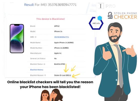 How can I identify what type of report my iPhone has?
