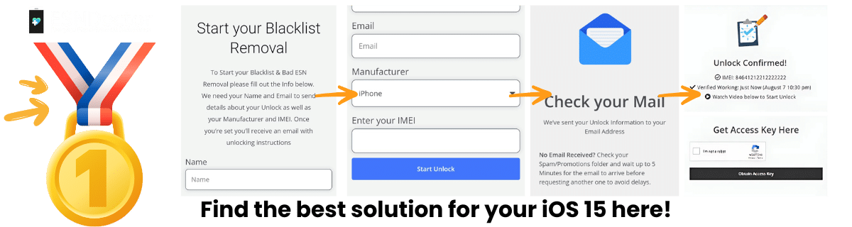 What is the best service for IMEI blacklist removal iOS 15?